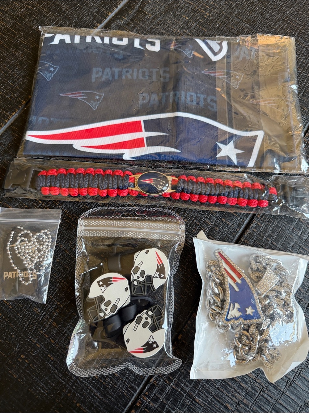 New England Patriots Fan Accessories Bundle – all brand new